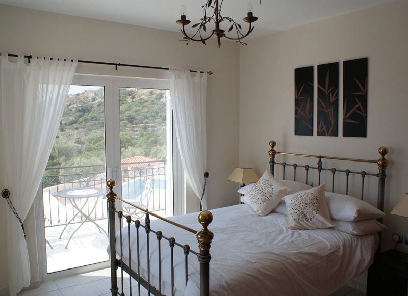 Bedroom at Villa Nima, Kefalonia, Greece
